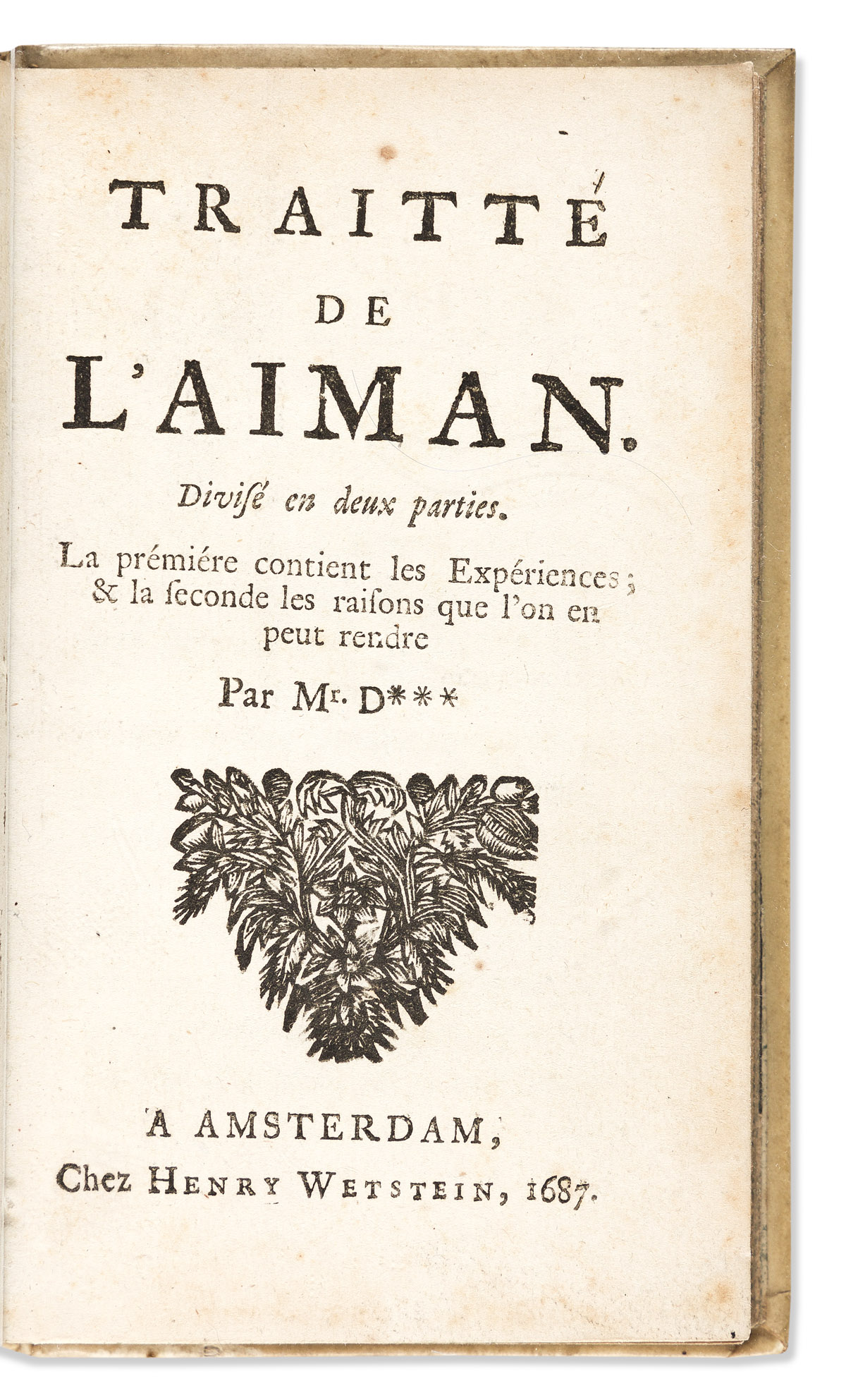 Dalencé, Joachim (1640-1707) Traitté de lAiman.